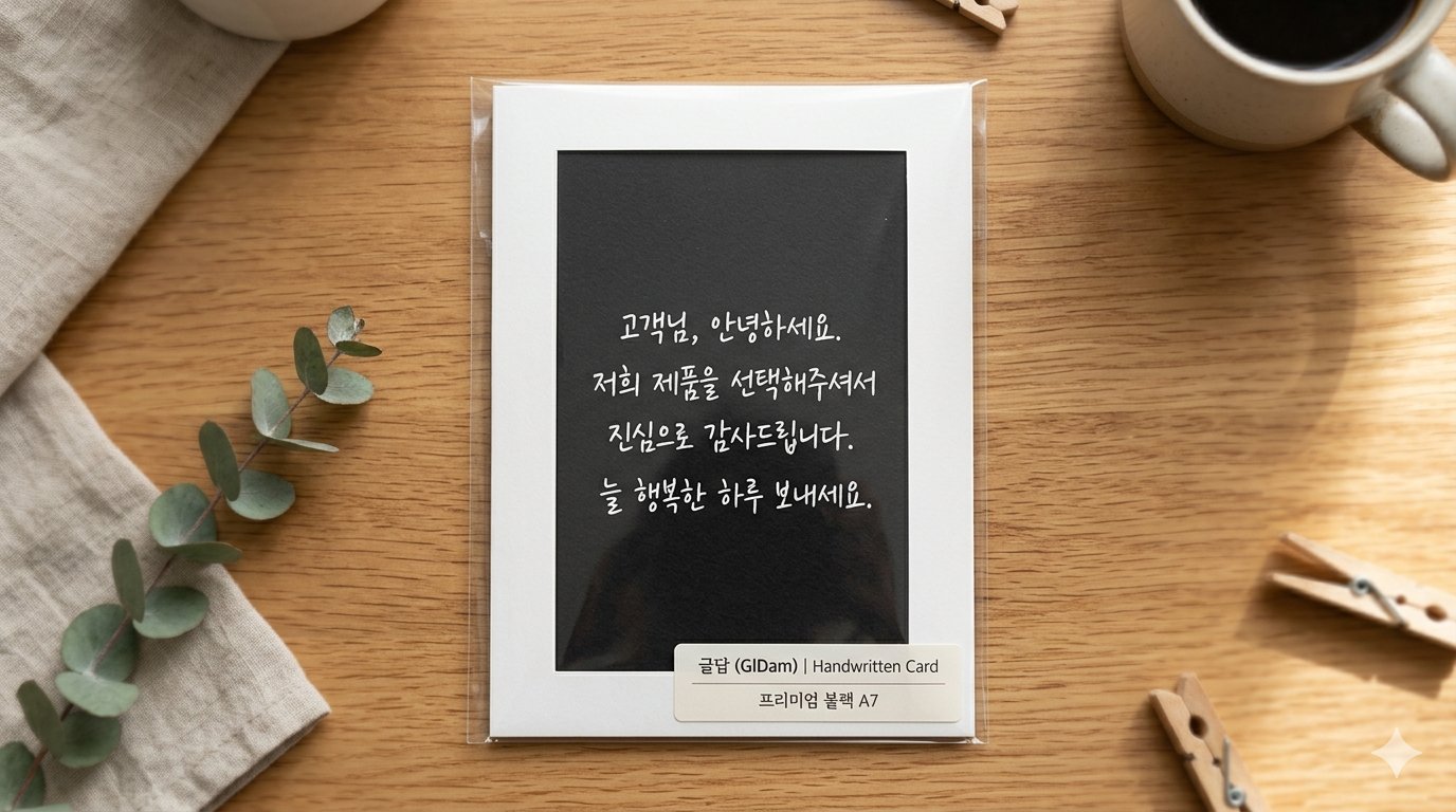 프리미엄 블랙 세로